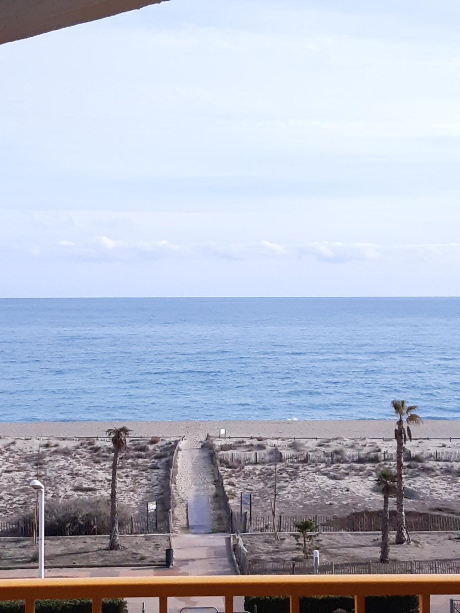 Bella Vista ,Acces Direct Plage, Front De Mer, Vue Mer Panoramique Le Barcarès Exterior foto
